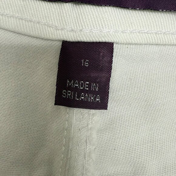 Gloria Vanderbilt Amanda Women's Size 16 White Classic Fit High Rise Straight Le - Picture 8 of 11